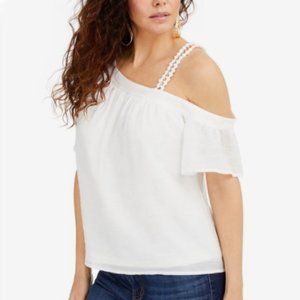 NWT Palette One-Shoulder Gauze Top